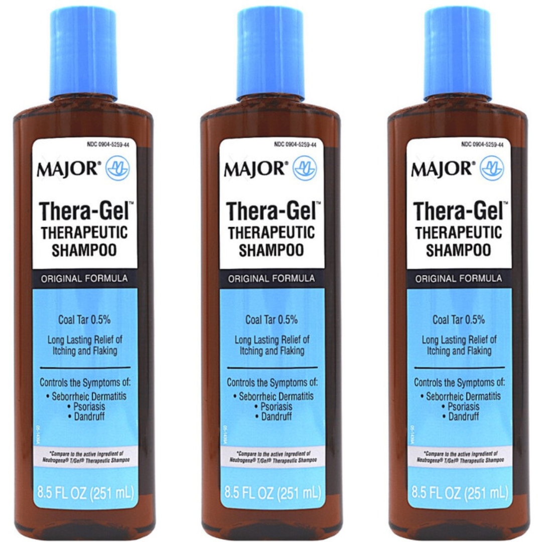 Major Thera-Gel Shampoo 3 Pack – Coal Tar Psoriasis Relief