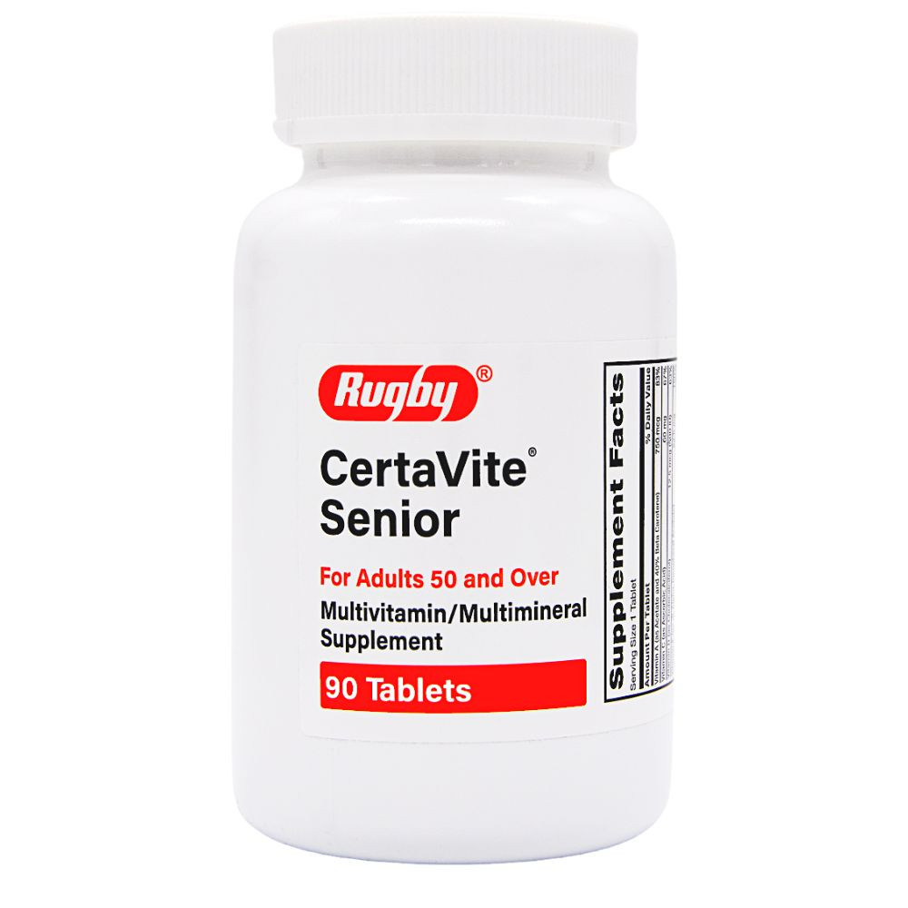 Rugby Certavite Senior Multivitamin/Multimineral Supplement