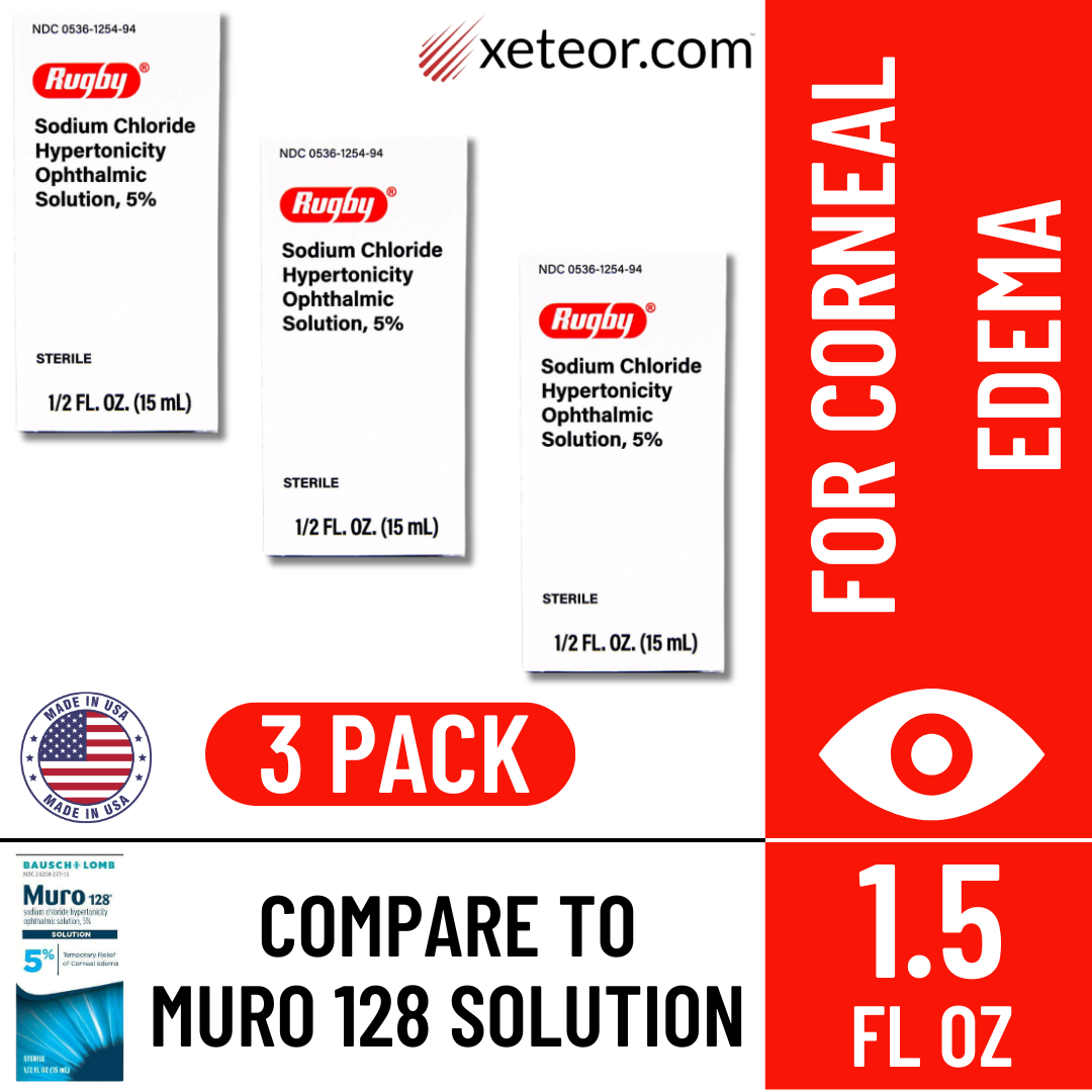 Rugby Sodium Chloride Solution 5% | Generic Muro 128 Drops