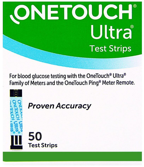 One Touch Ultra Blue 50 Test Strips (New Mail Order Box) 