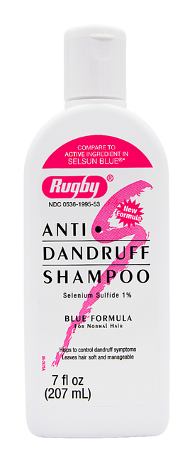 Rugby Anti-Dandruff Shampoo Selenium Sulfide 1% - 7 fl oz | Selsun Blue