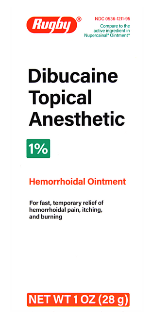 Rugby Dibucaine Topical Anesthetic 1% Hemorrhoidal Ointment - 1% (Nupercainal Ointment) 