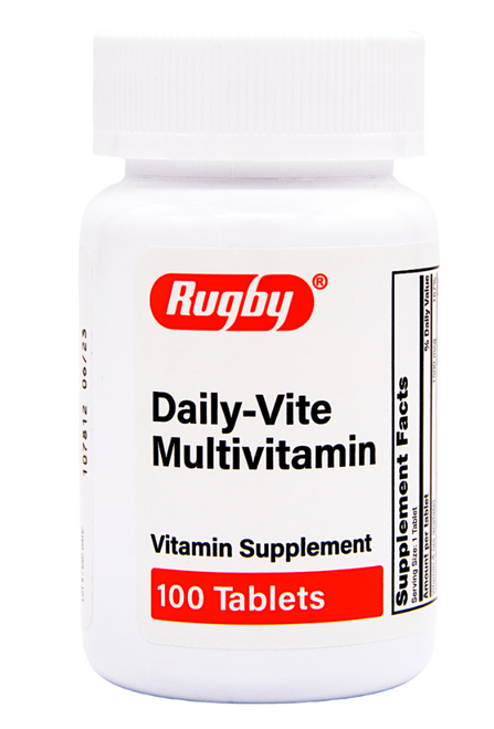 Rugby Daily-Vite Multivitamin - 100 Tablets