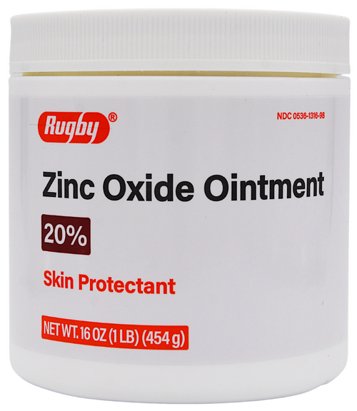 Rugby Zinc Oxide Ointment 20% Skin Protectant - 16 oz 