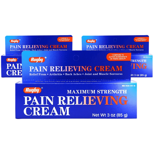 Rugby Maximum Strength Pain Relieving Cream - 3 oz | Thera-Gesic (3 Pack)