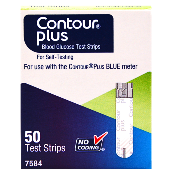 Ascensia Contour Plus 50 Blood Glucose Test Strips 7584