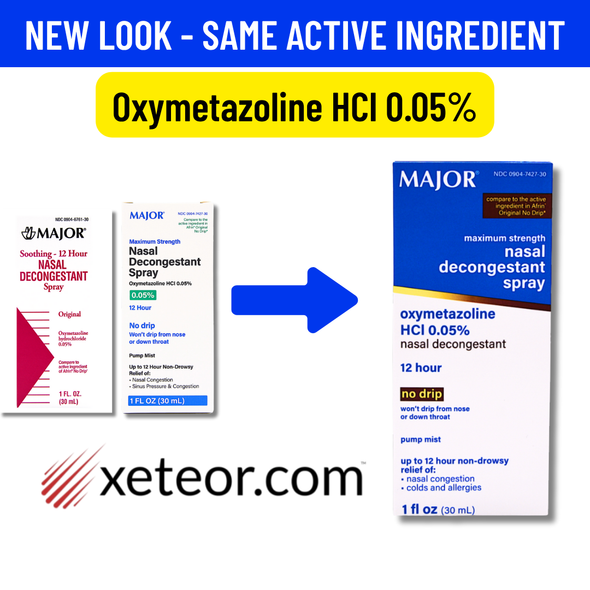Major Nasal Decongestant Spray Discontinued