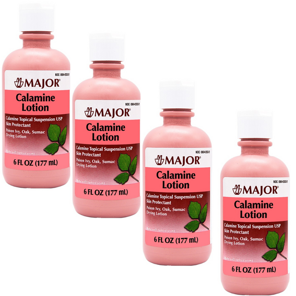 Major Calamine Lotion - 6 fl oz | Caladryl (4 Pack)