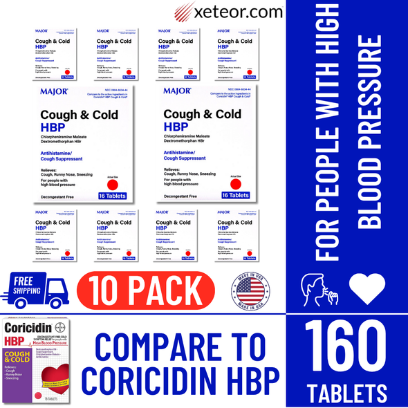 Major Cough & Cold HBP Free Shipping