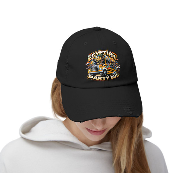 Egyptian Party Bus - Unisex Distressed Cap