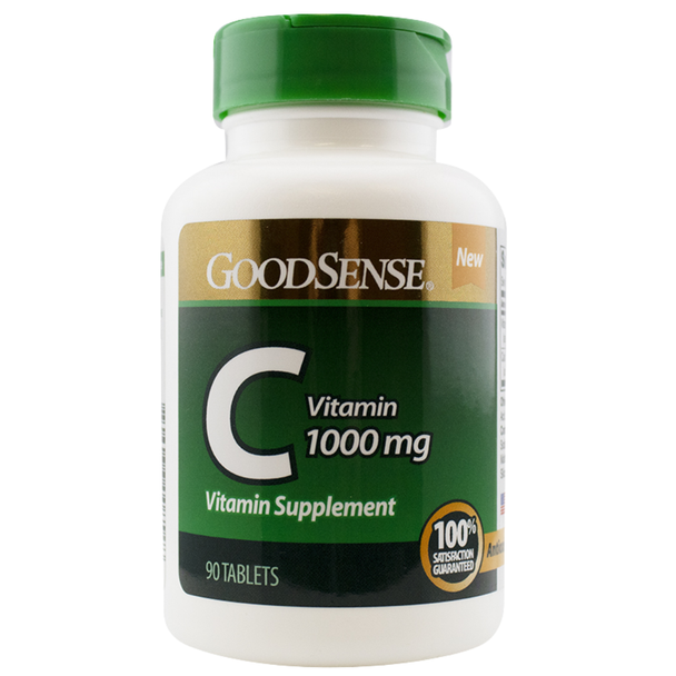 GoodSense Vitamin C 1000 mg Vitamin Supplement 90 Tablets Bottle