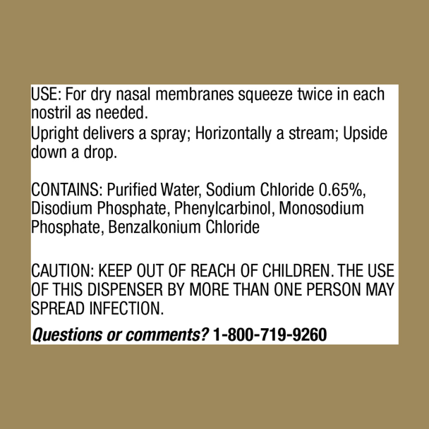 GoodSense Premium Saline Nasal Spray Directions Ingredients and Warnings