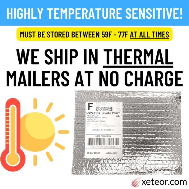 GoodSense Lubricating Plus Eye Drops are temperature sensitive and ship in thermal mailers to protect against heat.