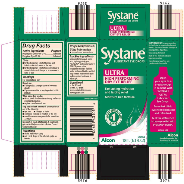 Systane Ultra Lubricant Eye Drops - 0.34 fl oz (10 mL) - Full Carton