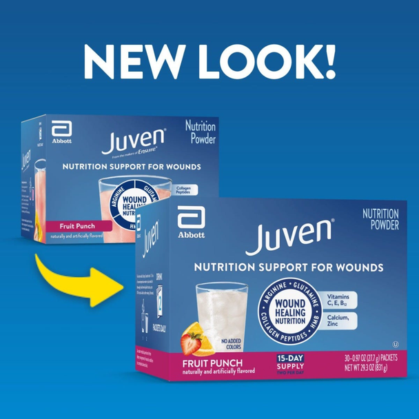 Juven Wound Healing Nutritional Powder Pineapple Coconut Flavor - 0.97 oz - New Look
