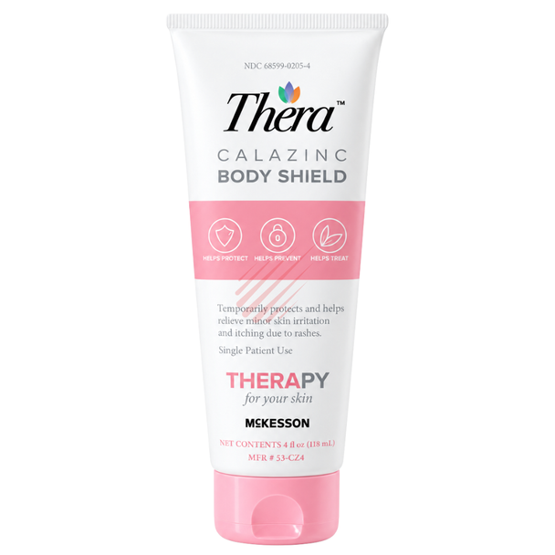 Thera Calazinc Body Shield 4 oz skin protectant cream with zinc oxide by McKesson
