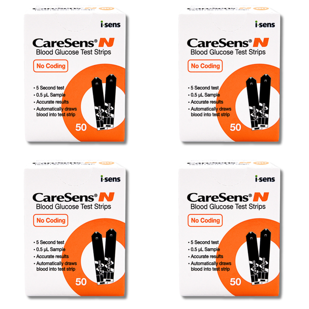 CareSens N Blood Glucose Test Strips - 50 Test Strips (4 Pack)