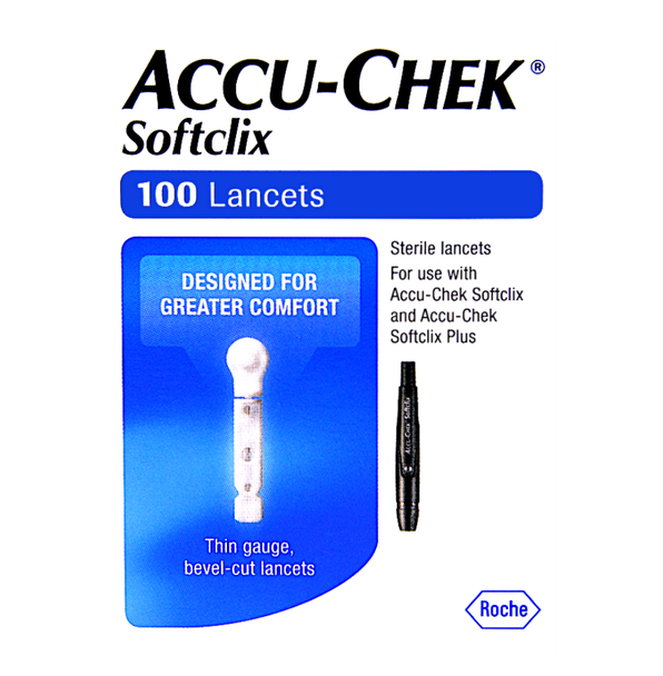 Accu-Chek SoftClix 28 Gauge - 100 Lancets