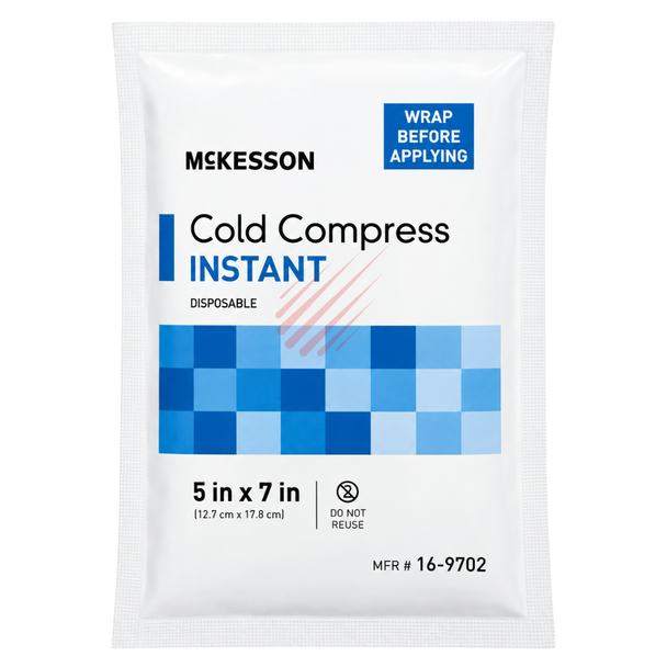 McKesson Instant Cold Compress – 5 in x 7 in | Disposable Ice Pack
