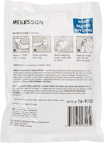 McKesson Instant Cold Compress – 5 in x 7 in | Disposable Ice Pack