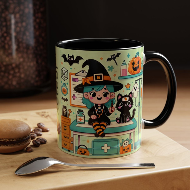 Halloween & Health 4 - Accent Coffee Mug - 11oz | 15oz