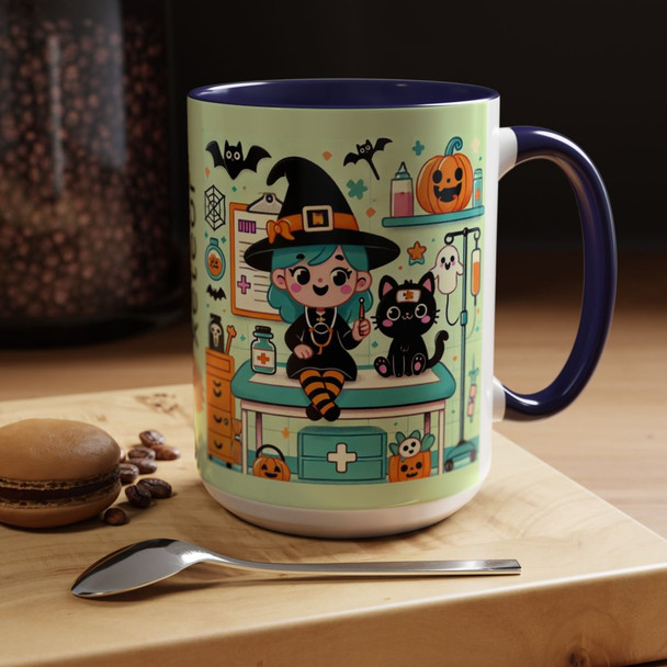 Halloween & Health 4 - Accent Coffee Mug - 11oz | 15oz