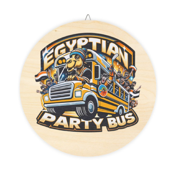 Egyptian Party Bus - Wood Signs