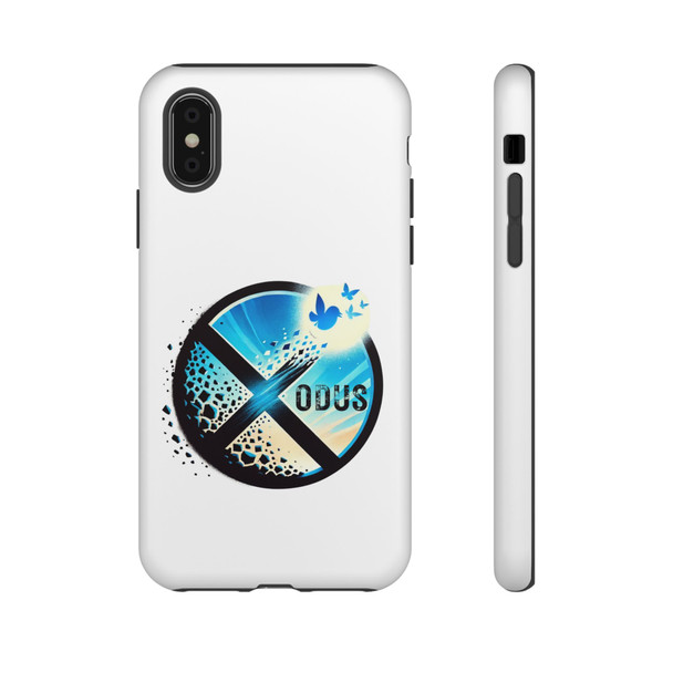 Twitter Users Leaving the X Social Network for Bluesky Glass Tough Phone Case