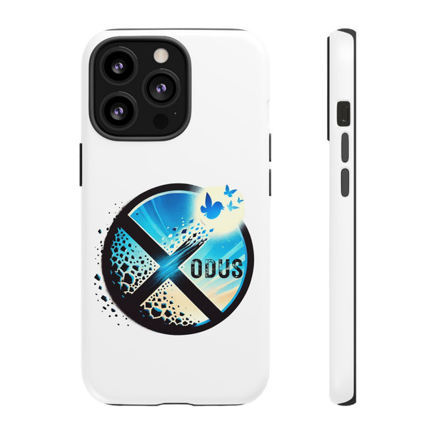 Twitter Users Leaving the X Social Network for Bluesky Glass Tough Phone Case