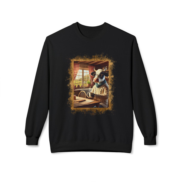 Coffee & Cow Sweatshirt | Vintage Cottagecore Cow Coffee Crewneck 