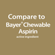 GoodSense Aspirin 81 mg Orange Flavor - 36 Chewable Tablets | Compare to Bayer Chewable Aspirin (3 Pack)