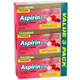 GoodSense Low Dose Aspirin 81 mg Cherry Flavor - Chewable Tablets | Bayer Chewable Aspirin - 3 Pack with free shipping