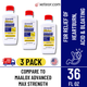 Major Mintox Liquid Antacid Lemon Creme - 12 fl oz - | Maalox Advanced Maximum Strength (3 Pack) with free shipping