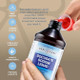 Close-up of a hand opening a 16 fl oz bottle of Geri-Care Docusate Sodium Liquid stool softener.