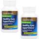 Front view of a GoodSense Healthy Eyes SuperView 2 eye vitamin and mineral supplement bottle containing 120 softgels with AREDS 2 formula ingredients. 2 pack with free shipping.