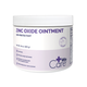 Side view of the Dynarex We Care Zinc Oxide Ointment 15 oz jar showing product features and usage instructions.