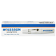 Front view of the McKesson Lancing Device product packaging box.