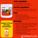 Major Fiber Powder Therapy Methylcellulose Orange Flavor - 16oz Ingredients, Uses, Directions