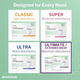 McKesson adult incontinence underwear absorbency levels from Classic through Extended Wear