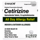 Major Cetirizine Hydrochloride Antihistamine 10 mg - 45 Tablets (Zyrtec) 
