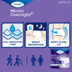 TENA ProSkin Overnight Super underwear with dual-absorption zone, night protection and body-close fit features