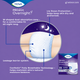 TENA ProSkin Overnight Super underwear showing Lie Down Protection, leakage barriers, dual absorption zone and ConfioAir breathable technology