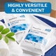 Several McKesson disposable instant cold compresses resting on a towel, highlighting their versatility for home or travel first aid kits.
