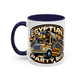 Cute Hockey Ghost + Egyptian Party Bus - Accent Coffee Mug - 11oz | 15 oz