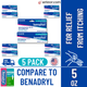 Major Banophen Anti-Itch Cream 2% - 1 oz | Benadryl Cream (5 Pack) - Free Shipping