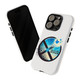 Twitter Users Leaving the X Social Network for Bluesky Glass Tough Phone Case
