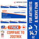 Rugby Capsaicin 0.025% cream 7-pack for arthritis and nerve pain relief, 14.7 oz total, compared to Zostrix with free shipping.