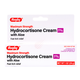 Previous packaging for Rugby Maximum Strength Hydrocortisone Cream 1% with Aloe, 1 oz, compared to Cortizone-10 with Aloe