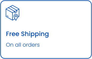 Free shipping on all orders.