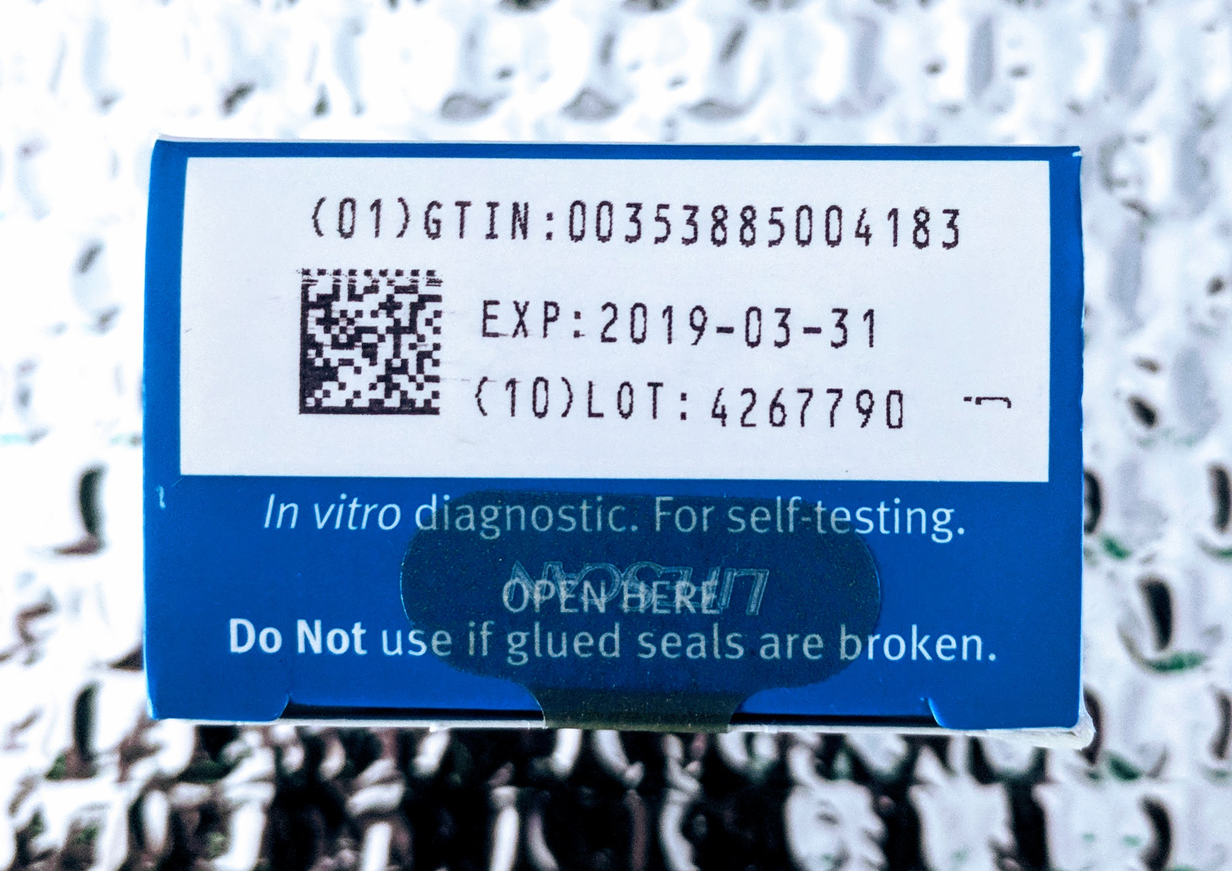 What is the Current Expiration Date of Test Strips? xeteor